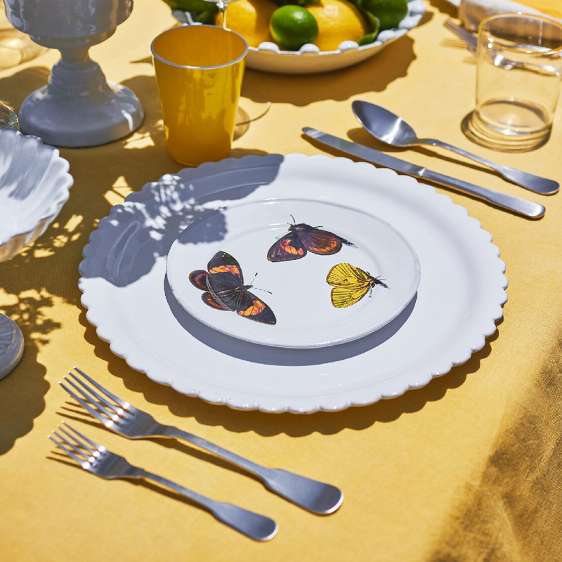צלחת מנה ראשונה Yellow butterfly