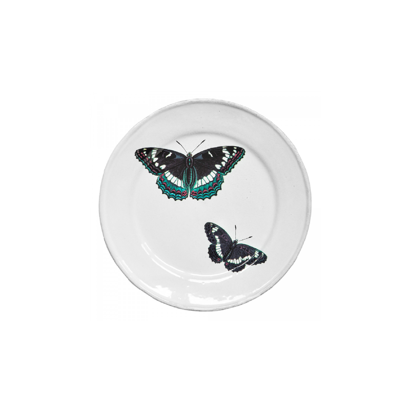 צלחת מנה ראשונה Two flying butterflies