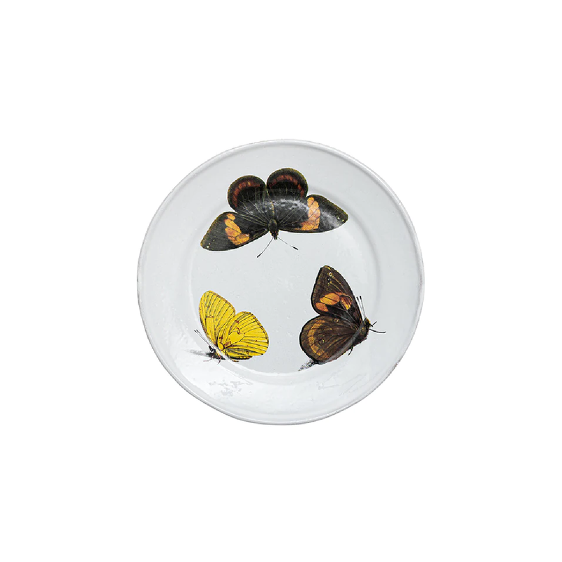 צלחת מנה ראשונה Yellow butterfly